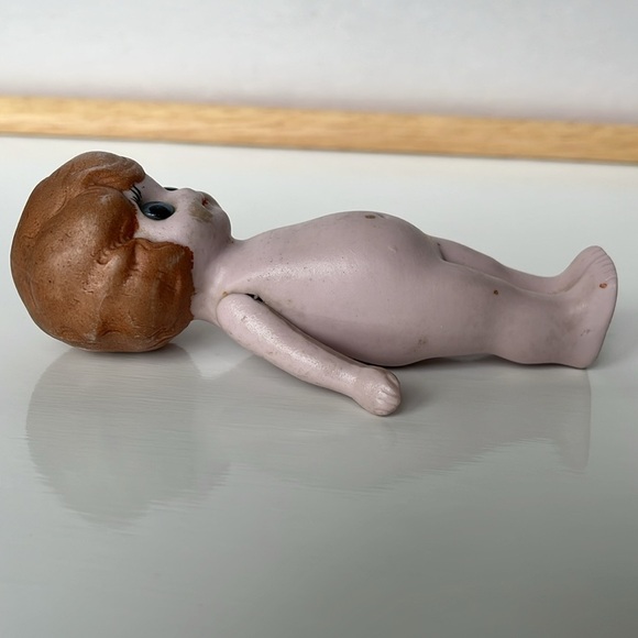 Vintage German Bisque Doll Glass Eye Articulate Arms - Picture 6 of 10